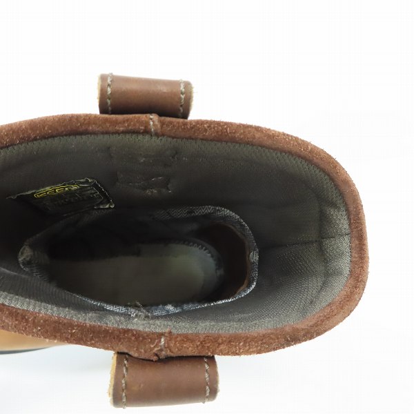 実際に弊社で買取させて頂いたKEEN/キーン アウトドアレザーブーツ F2413-11/27の画像 4枚目