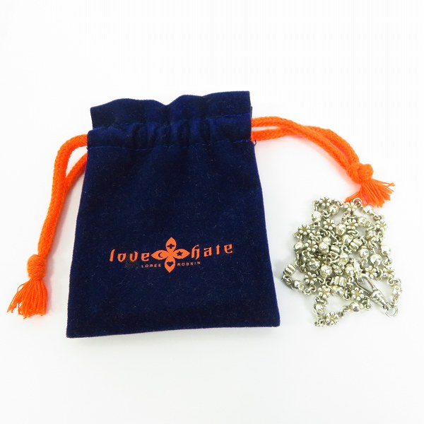 実際に弊社で買取させて頂いたLoree Rodkin/ローリーロドキン ラブ＆ヘイト ネックレス チェーンの画像 4枚目