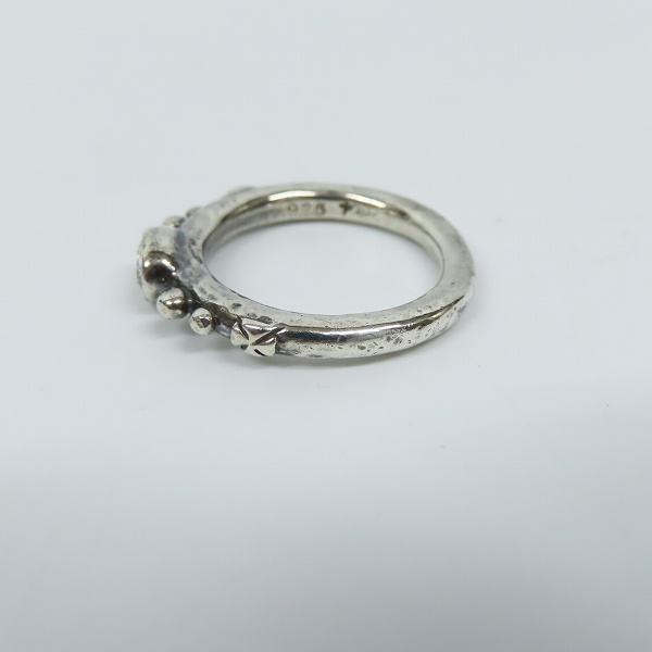 実際に弊社で買取させて頂いた【ギャラ付き】Loree Rodkin/ローリーロドキン TINY MEDIEVAL OVAL BEZEL CROSS BANDリングwジルコニア 8号の画像 2枚目