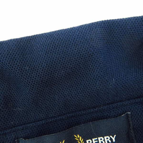 実際に弊社で買取させて頂いたFRED PERRY/フレッドペリー ボタンダウン ポロシャツ ネイビーホワイト M8543/XLの画像 5枚目