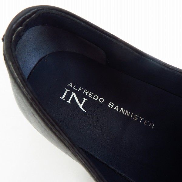 実際に弊社で買取させて頂いたALFREDO BANNISTER/アルフレッドバニスター レザー シューズ ブラック/41の画像 4枚目