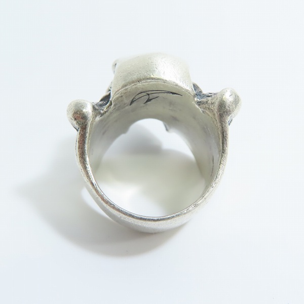 実際に弊社で買取させて頂いた【ギャラ付】CRAZY PIG/クレイジーピッグ PIRATE Skull Ring/パイレーツ スカル リング 19号の画像 4枚目