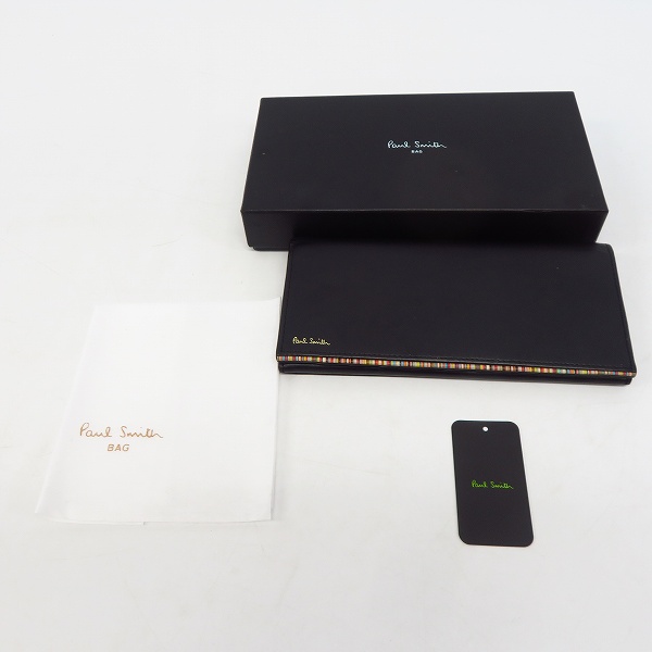 実際に弊社で買取させて頂いたpaul smith/ポールスミス レザー 二つ折り長財布の画像 8枚目