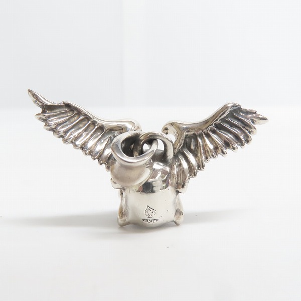 実際に弊社で買取させて頂いた【ギャラ付】THIRTEEN DESIGNS/サーティーンデザインズ FP-5 TINY FLYING SKULL PENDANT/ペンダントトップの画像 2枚目