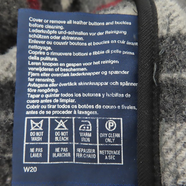 実際に弊社で買取させて頂いたBurberrys/バーバリー 裏地チェック柄 ダッフルコート/Lの画像 4枚目