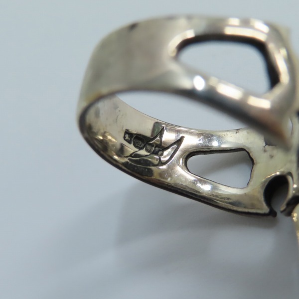 実際に弊社で買取させて頂いた【ギャラ付】CRAZY PIG/クレイジーピッグ CUTAWAY SKULL カットアウェイスカル リング 19.5号の画像 5枚目