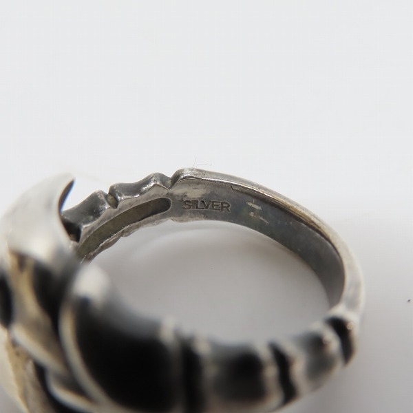 実際に弊社で買取させて頂いたBloody Mary/ブラッディマリー ダブルタローンリング/11号の画像 6枚目