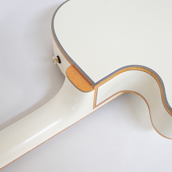 実際に弊社で買取させて頂いた★Epiphone/エピフォン Swingster Royale Pearl White タップスイッチ搭載 フルアコ エレキギター ソフトケース付の画像 8枚目