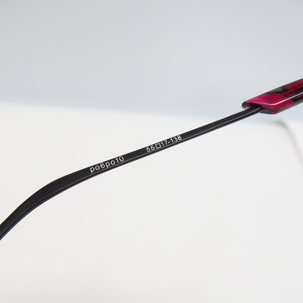 実際に弊社で買取させて頂いたLess than human/レスザンヒューマン アンダーリム メガネフレーム po6po10 195nの画像 5枚目