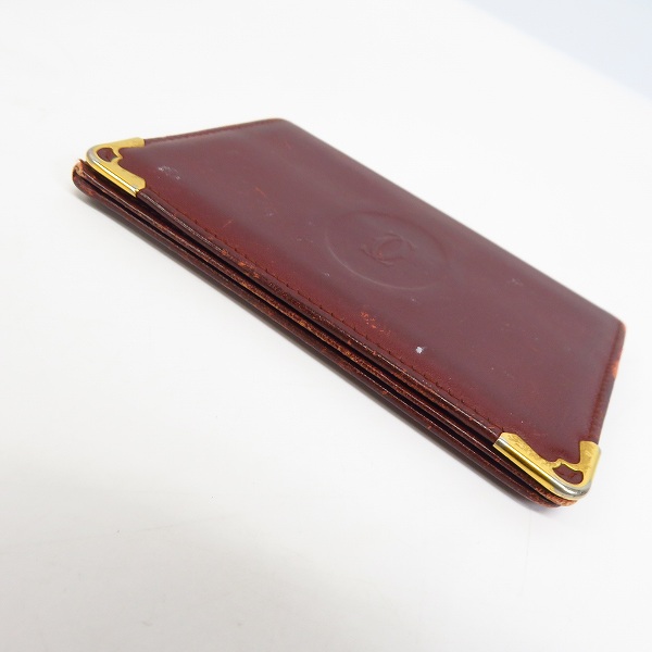 実際に弊社で買取させて頂いたCartier/カルティエ レザー 名刺入れ/カードケースの画像 2枚目