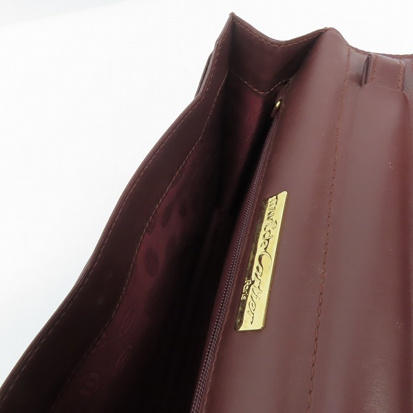 実際に弊社で買取させて頂いたCartier/カルティエ マストライン レザー クラッチバッグの画像 4枚目