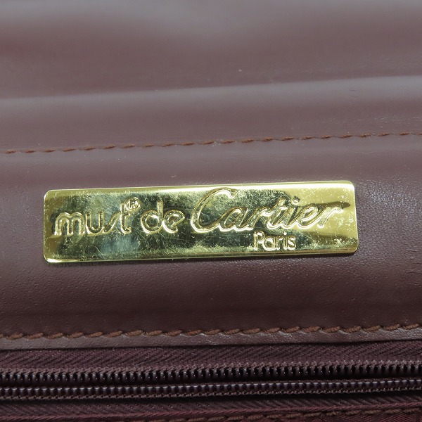 実際に弊社で買取させて頂いたCartier/カルティエ マストライン レザー クラッチバッグの画像 5枚目