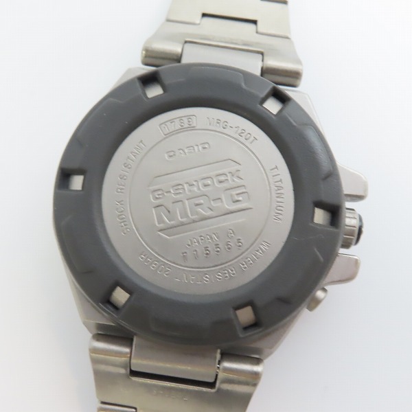 実際に弊社で買取させて頂いた【ジャンク/動作未確認】G-SHOCK/Gショック MR-G アナログ フルメタル MRG-120T-1Aの画像 1枚目
