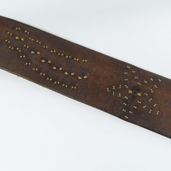 実際に弊社で買取させて頂いたHTC/エイチティーシー Hollywood Trading Company スタッズベルト/32の画像 5枚目