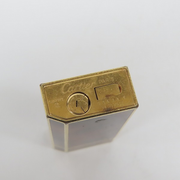 実際に弊社で買取させて頂いたCartier/カルティエ ペンタゴン ガスライター ブラウンの画像 4枚目