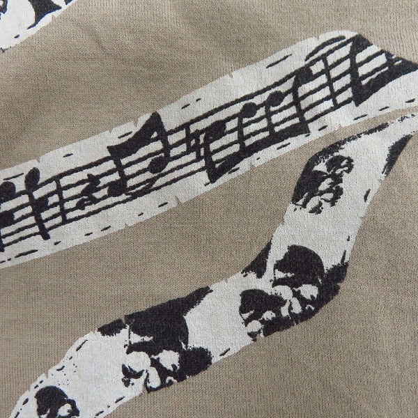 実際に弊社で買取させて頂いたNUMBER(N)INE/ナンバーナイン 07SS/About A Boy期 音符スカルTシャツ 4の画像 4枚目