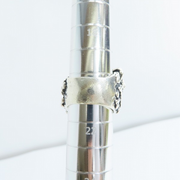 実際に弊社で買取させて頂いた Crazy Pig Designs/クレイジーピッグ スリーワイズスカルリング THREE WISE SKULLS RING 指輪 21号の画像 8枚目