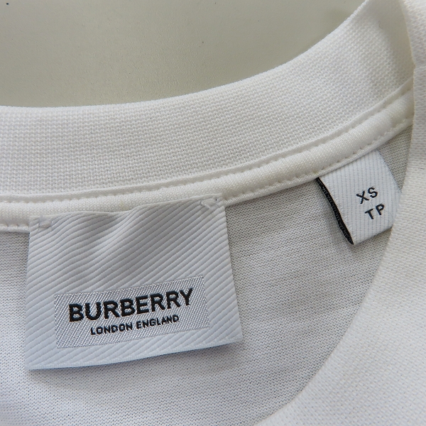 実際に弊社で買取させて頂いたBURBERRY/バーバリー ワンポイント TBロゴ 半袖Tシャツ/XSの画像 2枚目