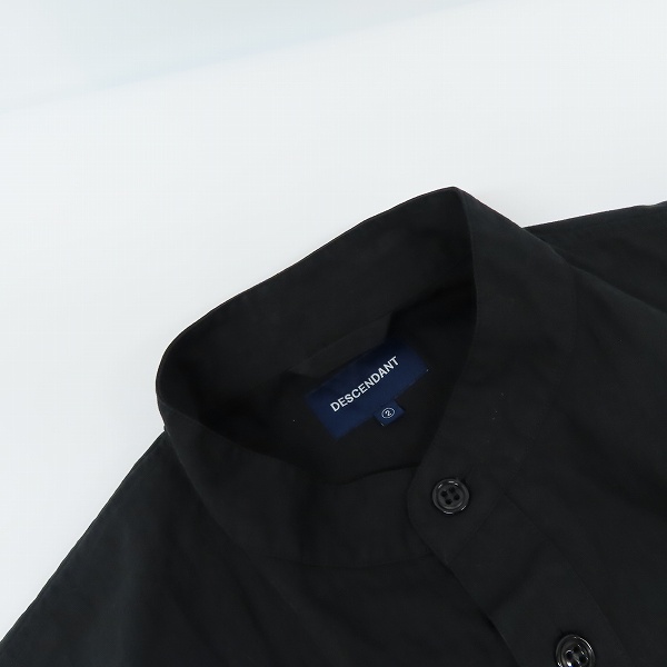 実際に弊社で買取させて頂いたDESCENDANT/ディセンダント スタンドカラー ハーフボタン 半袖シャツ/2の画像 5枚目