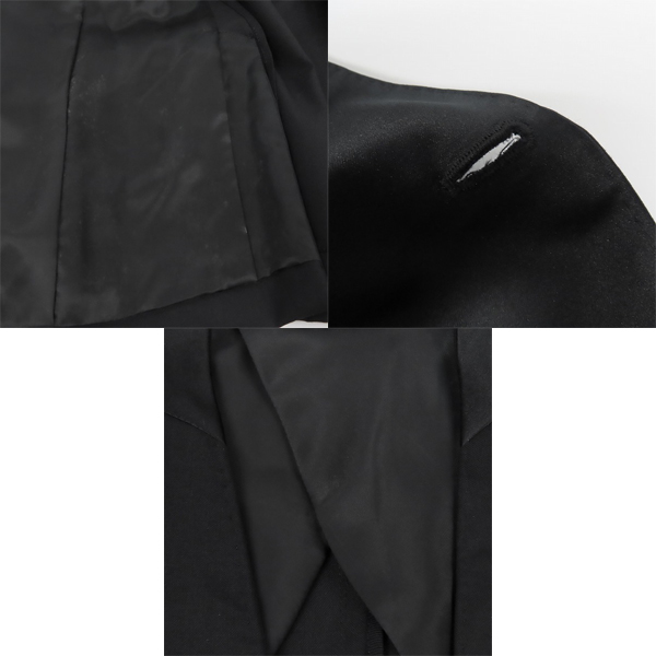 実際に弊社で買取させて頂いたIHARAYASUHIRO DENIM/ミハラヤスヒロ デニム ノーカラーテーラードジャケット/44の画像 8枚目