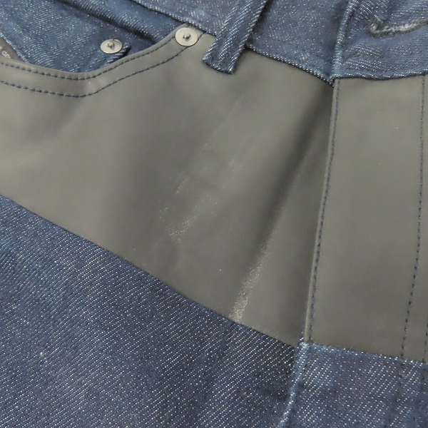 実際に弊社で買取させて頂いたDIESEL BLACK GOLD/ディーゼルブラックゴールド 切替ダメージデニムパンツ TYPE-2631/32の画像 9枚目