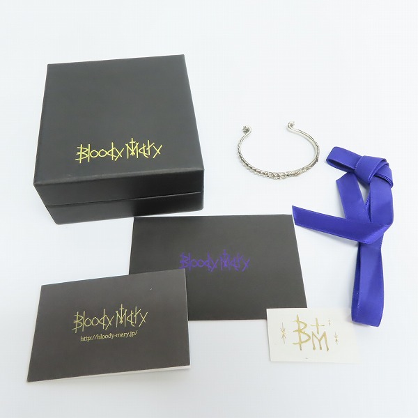 実際に弊社で買取させて頂いた【ギャラ付き】Bloody Mary/ブラッディマリー odyssey/オデッセイ コレクション Halka Bangle/バングル Sの画像 7枚目