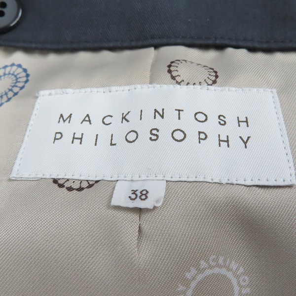 実際に弊社で買取させて頂いたMACKINTOSH PHILOSOPHY/マッキントッシュフィロソフィー ステンカラーコート H1C25-600-29/38の画像 3枚目
