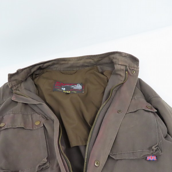 実際に弊社で買取させて頂いたBelstaff/ベルスタッフ RALLYMASTER/ラリーマスター ミリタリージャケット/XLの画像 4枚目