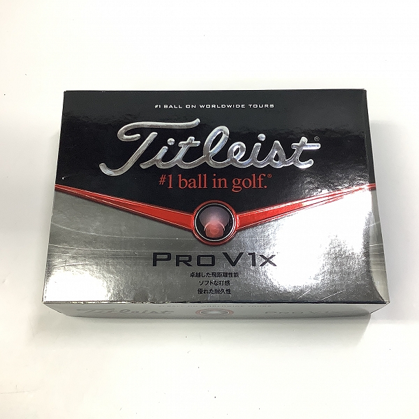 実際に弊社で買取させて頂いた【未使用】Titleist/タイトリスト PRO V1X ゴルフボール 1ダースの画像 2枚目