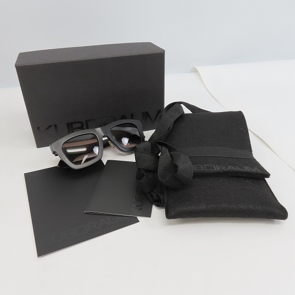 実際に弊社で買取させて頂いたKUBORAUM BERLIN/クボグラム MASKE C2 サングラス/アイウェア/ブラックの画像 9枚目
