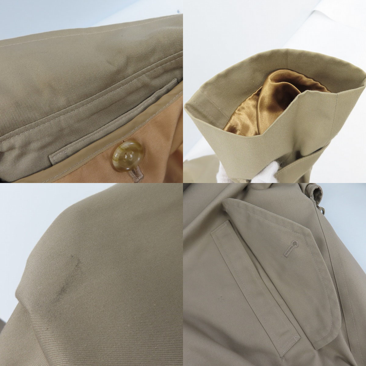 実際に弊社で買取させて頂いたBurberrys/バーバリー 裏地チェック柄/ライナー付き ロングトレンチコート/40 の画像 6枚目