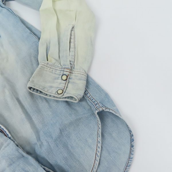 実際に弊社で買取させて頂いたBLUE BLUE/ブルーブルー スナップボタン ウェスタンシャツ/2の画像 7枚目