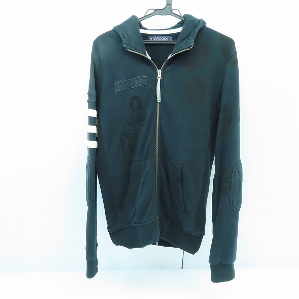 実際に弊社で買取させて頂いたHYDROGEN/ハイドロゲン 刺繍 ジップアップパーカー/M