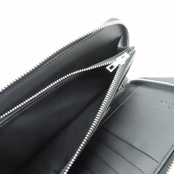 実際に弊社で買取させて頂いたLOEWE/ロエベ パズル クラシックカーフレザー/アナグラムロゴ オープンウォレット/ラウンドファスナー長財布の画像 4枚目