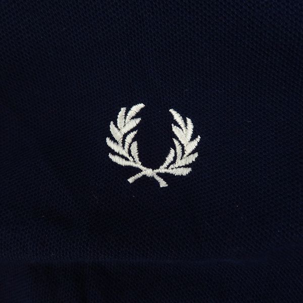 実際に弊社で買取させて頂いたFRED PERRY/フレッドペリー ボタンダウン ポロシャツ ネイビーホワイト M8543/XLの画像 6枚目