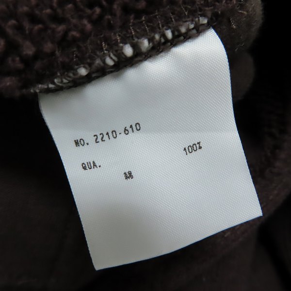 実際に弊社で買取させて頂いたLAD MUSICIAN/ラッドミュージシャン HEAVY STAND COLLAR SWEAT ジップアップ スウェット 2210-610/44の画像 3枚目