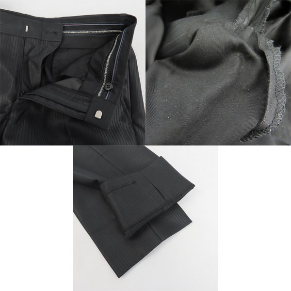 実際に弊社で買取させて頂いたバッファローボブズ/エムエフエディトリアル シャドーストライプ 1B スーツ/リバーシブル ジレ 2点セットの画像 7枚目