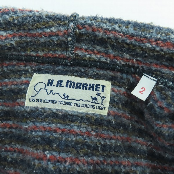 実際に弊社で買取させて頂いたHOLLYWOOD RANCH MARKET/ハリウッドランチマーケット ブランケット  ジップパーカー /2の画像 2枚目