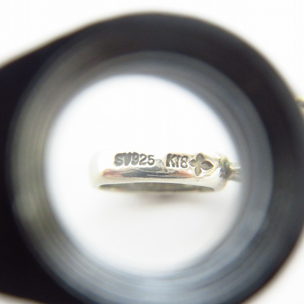 実際に弊社で買取させて頂いたLoree Rodkin/ローリーロドキン ラブ＆ヘイト 925/K18 クロストップの画像 4枚目