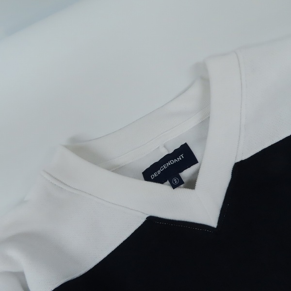 実際に弊社で買取させて頂いたDESCENDANT/ディセンダント バックロゴ ホッケー Vネック スウェット トレーナー/2の画像 5枚目