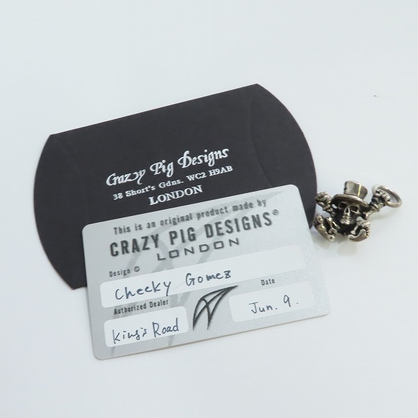 実際に弊社で買取させて頂いた【ギャラ付】CRAZY PIG/クレイジーピッグ CHEEKY GOMEZ/チーキーゴメス ペンダント #700の画像 8枚目