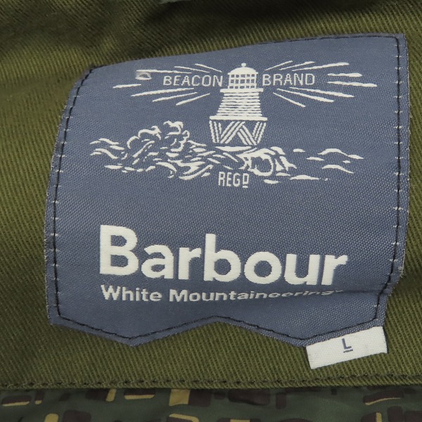 実際に弊社で買取させて頂いたBarbour×WHITE MOUNTAINEERING/バブアー×ホワイトマウンテニアリング FINHARA/フィンハラ ワックスジャケット/Lの画像 3枚目