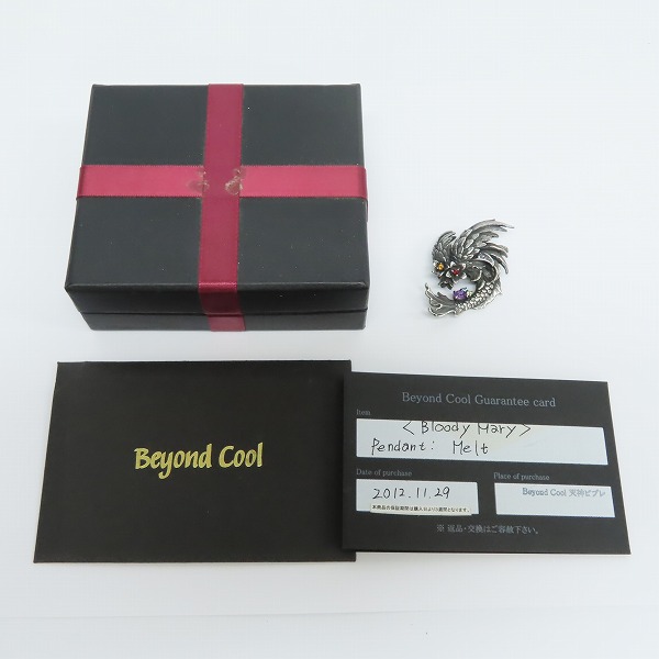 実際に弊社で買取させて頂いた【ギャラ付き】Bloody Mary/ブラッディマリー アルカディア メルトペンダント BMP1203 2012年クリスマス限定の画像 8枚目
