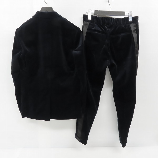 実際に弊社で買取させて頂いたKNOTT/ノット TOMORROWLAND/トゥモローランド ベロア セットアップスーツ ネイビー/Oの画像 1枚目