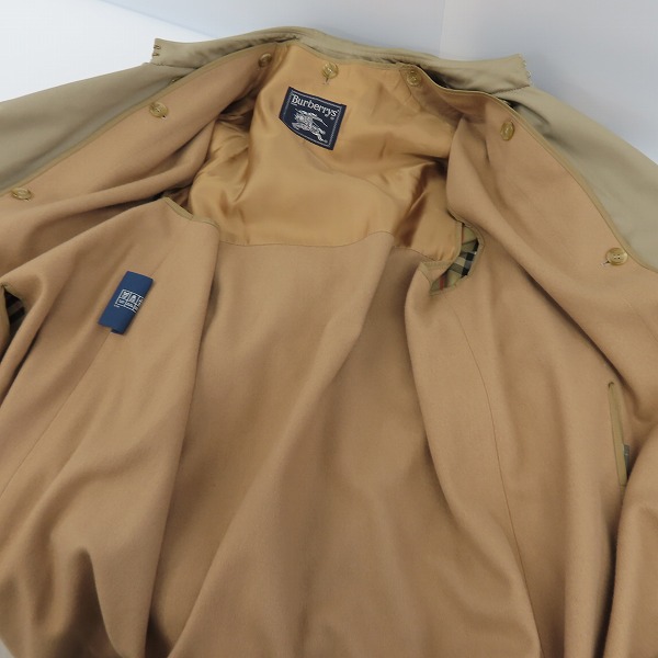 実際に弊社で買取させて頂いたBurberrys/バーバリー 裏地チェック柄/ライナー付き ロングトレンチコート/40 の画像 7枚目