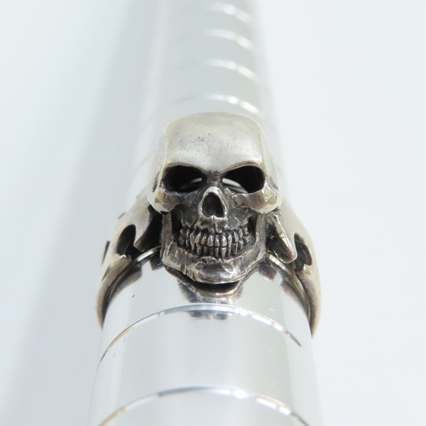 実際に弊社で買取させて頂いた【ギャラ付】CRAZY PIG/クレイジーピッグ CUTAWAY SKULL カットアウェイスカル リング 19.5号の画像 1枚目