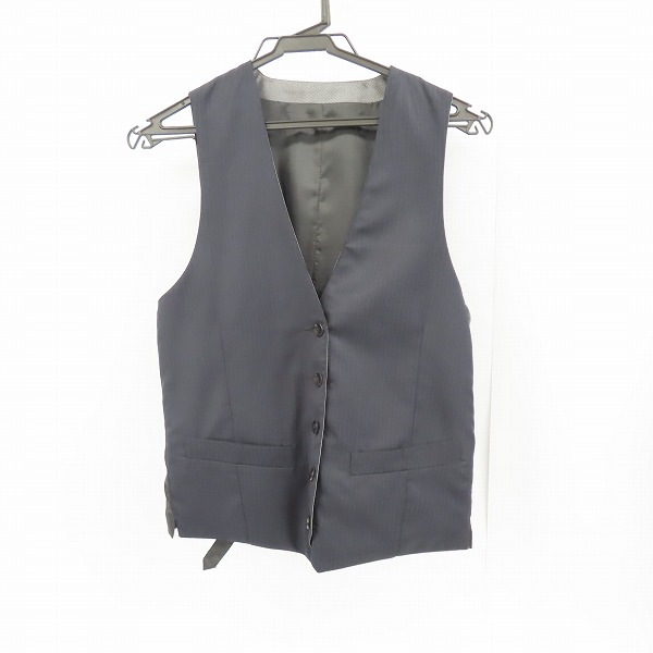 実際に弊社で買取させて頂いたバッファローボブズ/エムエフエディトリアル シャドーストライプ 1B スーツ/リバーシブル ジレ 2点セットの画像 2枚目