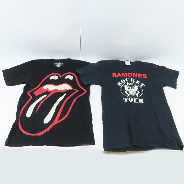 実際に弊社で買取させて頂いたAMONES/ラモーンズ 等 バンドTシャツ/半袖 S/M 7点セットの画像 2枚目