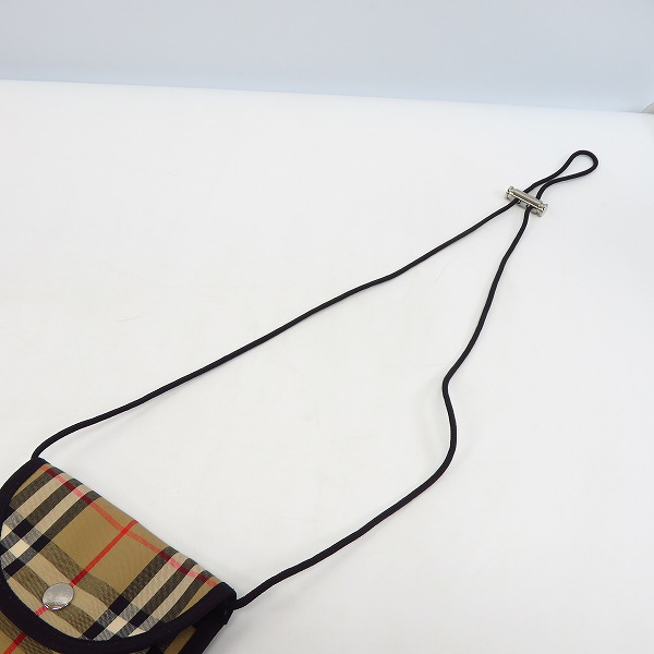 実際に弊社で買取させて頂いたBURBERRY/バーバリー 21AW ヴィンテージチェック ネックポーチ/ショルダーバッグ/サコッシュバッグの画像 7枚目