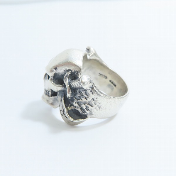 実際に弊社で買取させて頂いた【ギャラ付】CRAZY PIG/クレイジーピッグ PIRATE Skull Ring/パイレーツ スカル リング 19号の画像 2枚目